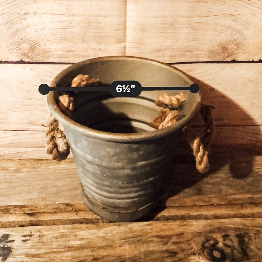 Metal Planter Container - Picture 3 of 4